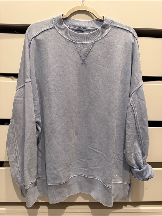 aerie Tops - aerie Light Blue Women's Crewneck Sweatshirt
